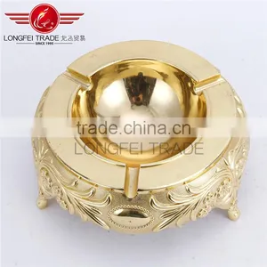 High Quality Gold-coated Stainless Steel Ashtray, Smoking Tobacco Tray, Ashtray thumbnail-4