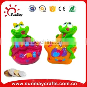 Polyresin Lovely Frog Money Box thumbnail-4