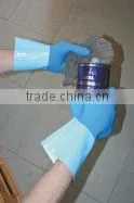 NMSAFETY Interlock Full Coated Blue Latex Used Restaurant Dishes thumbnail-1