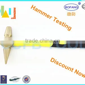 Non-sparking Aluminum Bronze Hammer Testing With Fiber Handle,Explosion-proof Testing Hammer,Nonsparking Hammers thumbnail-1