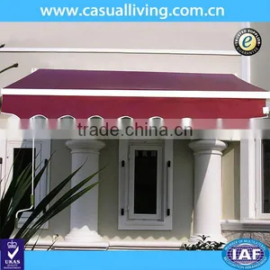 Factory Production Patio 2x1.5m Aluminium Retractable Rain Awning thumbnail-1
