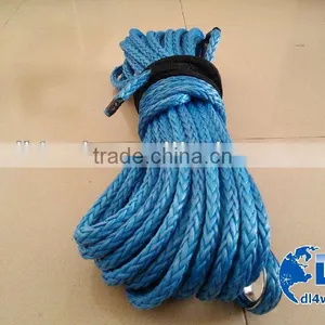 Recovery Gear 12v Car Winch Synthetic Rope off Road Electric Winch Rope 8mm 30m Synthetic Braided Rope thumbnail-1