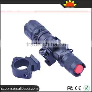 Wholesale T6 LED 1000Lm 3 Mode Strong Light Flashlight ,tactical Torch With Flashlight Mount thumbnail-5
