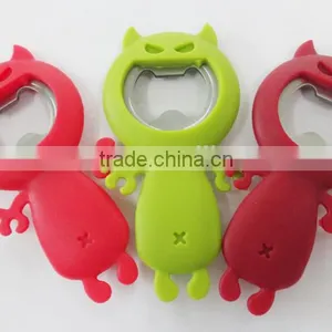 Shark Shaped Cute Silicone With Stainless Steel Bottle Opener thumbnail-4