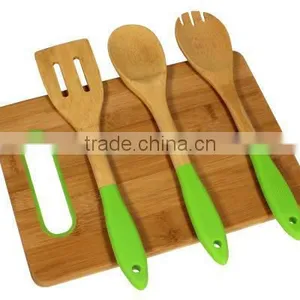 Bamboo Cutting Board With Utensil Tools #32013 thumbnail-1