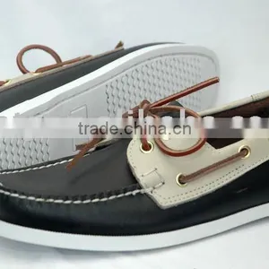 Handsewn Blucher Moccasin Construction Deck Shoes thumbnail-1