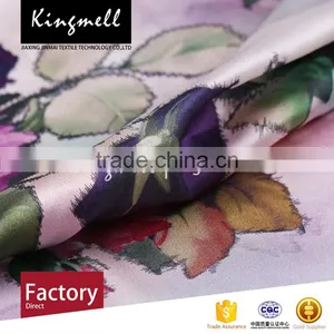 Customized Flower Digital Print Silk Fabric Woven Fabric thumbnail-2
