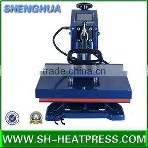 2016 Shenghua Hot Selling Cheap Swing Heat Press Transfer Machine With Mini Size 15*15cm, 23*30cm, 30*30cm thumbnail-3