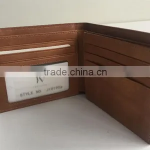 Genuine Cowhide Leather Wallet Classical Style Wallet Men's Genuine Leather Wallet Money Bag thumbnail-3