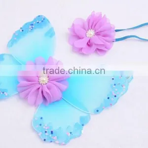 Infant Girl Photo Photography Props Newborn Baby Angel Wing With Headbands thumbnail-3
