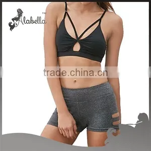 Side Cut Out Gym Shorts Sports Shorts Athletic Shorts in Bulk thumbnail-4
