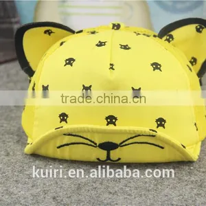 Unisex Kid Child Baseball Cap Snapback Hat Cute Cat Ears Cap thumbnail-5