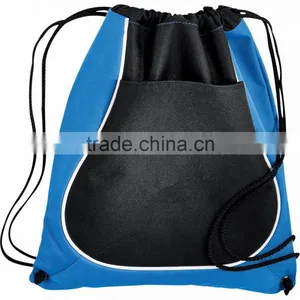Coil Drawstring Backpack - Has an Open Main Compartment, Which Cinches at the Top, Open Front Pocket and Comes With Your Logo. thumbnail-6