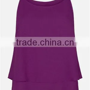 Purple Design Casual Wear Ladies Chiffon Camisole thumbnail-1