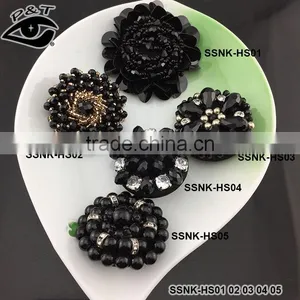 Big Size Resin Black Button Acrylic Beads Buttons For Clothing thumbnail-2