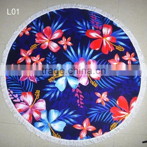 Color Block Round Beach Towel/jkr Muti Design Round Table Towel Shawl Yoga Mat Bath Towel Beach Towels/ Beach Towels thumbnail-3