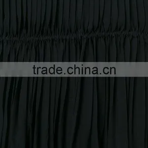 Custom Women 100% Silk Black Pleated Skirts,Fashion Summer Clothes Silk Pleated Skirts For Women thumbnail-6