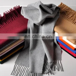 2017 Wholesale Solid Color 100% Cashmere Scarf For Women thumbnail-3