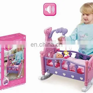 Charming Design Pretend Sweeting Grade Baby Strawberry Rocking Bed Toys Without Doll thumbnail-6