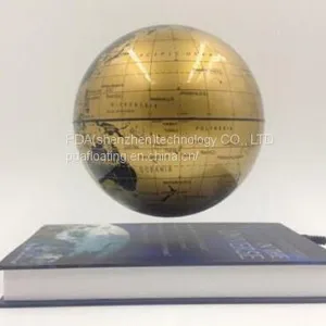 6 Inch Book Base Abs Magnetic Floating Globe thumbnail-1
