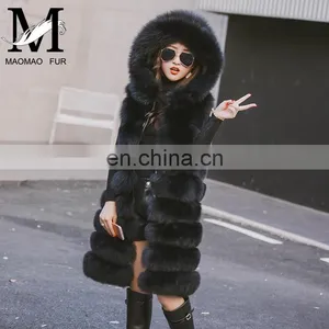 2015 Top Quality Lovely Fur Vests Women Outer Wear Vest Real Blue Fox Fur Coat China thumbnail-5