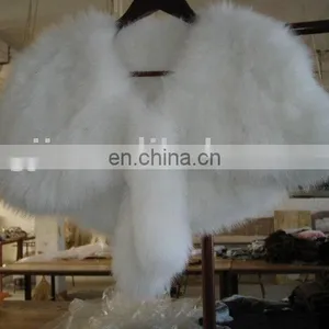 White Knitted Shadow Fox Cape thumbnail-1