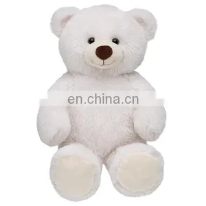Giant Beige Cute Teddy Bear With Bowtie Huggable Plush Soft Fluffy Toy thumbnail-4