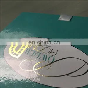 Glossy Lamination 4C Printing Box With Gold Stamping Logo for Hair Extension Packed thumbnail-2