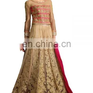 2017 Occasion Wedding Wear Cape Dress Anarkali Suits / 2017 Cape Jacket Anarkali Dress Material (anarkali Dresses) thumbnail-3