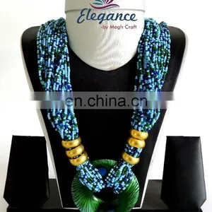 Wholesale India Handmade Jewelry-tribal Beaded Necklace Jewelry-beaded Jewelry-party Wear Jewelry-beach Wear Jewelry thumbnail-1