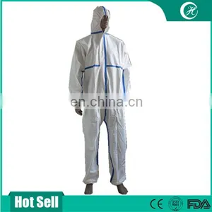 Waterproof Blue Seal Strip Safety Disposable Coverall thumbnail-2