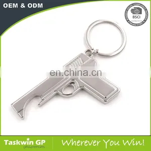 Popular Wholesale Custom Gun Shaped Metal Keychain for Man thumbnail-1