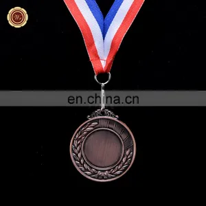 Wr Antique Imitation Metal Sports Medals Customized Bronze Medals With Free Ribbon thumbnail-2