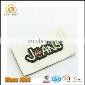 Guangdong Wholesale Custom Logo Cheap Hardware Clothing Accessories Label Metal Logo Patches for Jeans thumbnail-4