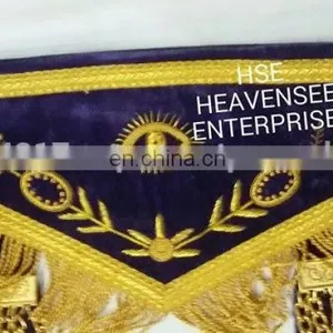 MASONIC REGALIA GRAND LODGE PAST MASTER APRON PURPLE thumbnail-5