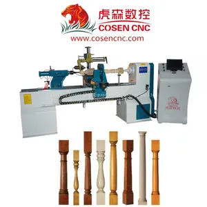 Factory Design Cnc Wood Lathe for Wood Newel Posts, Balusters, Finials thumbnail-2