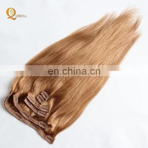 Factory Direct OEM 120 160 220 260grams Set Double Drawn Clip in Hair Extension Full Head Set thumbnail-6