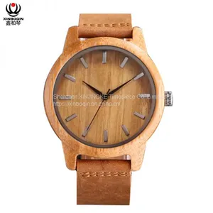 XINBOQIN Supplier Custom LOGO Men Focus Brand Fashion Quartz Men Wood Watch thumbnail-1