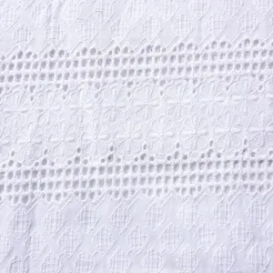 Lace Cotton Fabric With Embroidery thumbnail-2