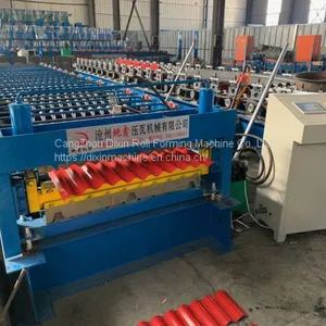 Colored Steel Corrugated Roll Forming Machine Trapezoidal Forming Machine thumbnail-5