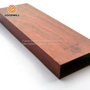 Decorative Linear Pipe U Shaped Suspended Aluminum Metal False Square Tube Baffle Ceiling thumbnail-2