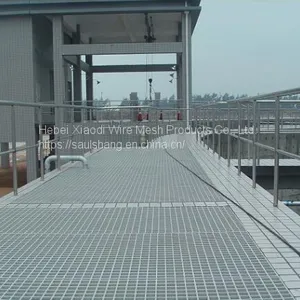 Light Weight Material Galvanized Steel Grating Catwalk Platform, Steel Grating Raised Floor Weight for Sale thumbnail-3