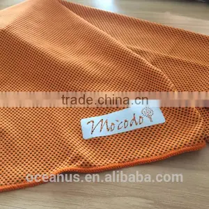 56.4% Nylon 43.6% Poly Cold Fiber Knit Mesh Sports Towel thumbnail-2
