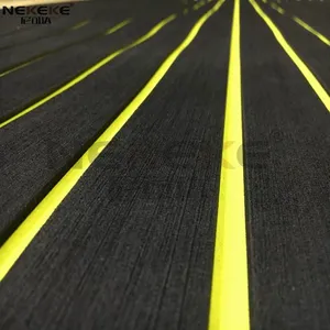 NEKEKE Black + Yellow Stripe EVA Foam Sheet Deck Pad Cheap Outdoor Decking thumbnail-3