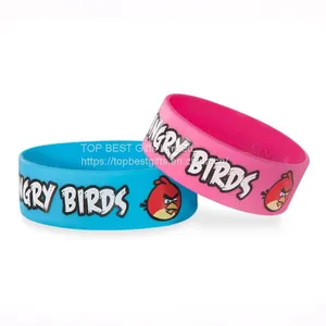 Custom Printed Wide Silicone Bracelets for Events thumbnail-1