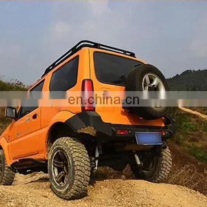 Steel Rear Bumper Guard With Spare Tire Rack for Suzuki Jimny 4x4 Parts thumbnail-4