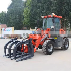 1000kg Mini Compact Farm Mini Wheel Loader Agricultural Shovel Bucket 4WD With CE thumbnail-2