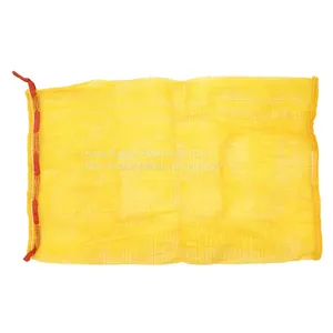 Customized Size PP Plastic Tubular Mesh Bag/Firewood Potatoes Onion Packing Sacks thumbnail-1