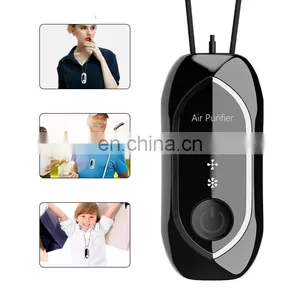 Oem Personal Portable Rechargeable Wearable Negative Ion Generator Necklace Air Purifier Device Pendant Wearable Electric Mini thumbnail-2