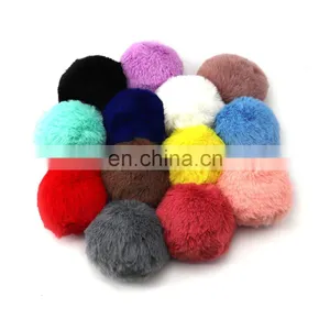 Wholesale Accessories Colorful Pom Pom Faux Fur Ball Faux Fur Beanies Pompons For Keychain thumbnail-1